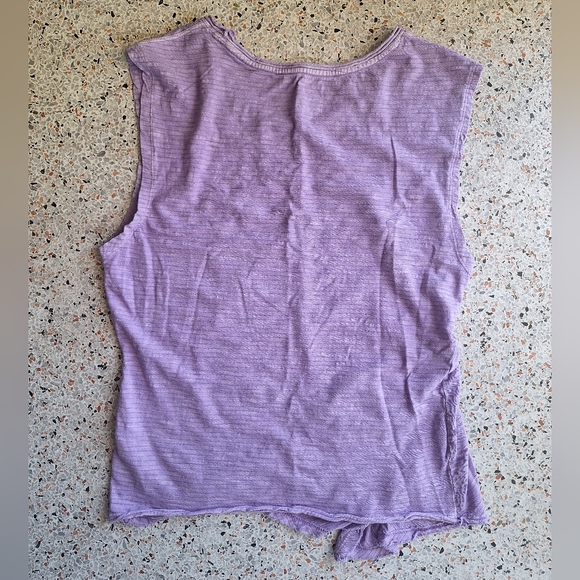 Pilcro Stripe Scrunch Sleeveless Tank - Picture 5 of 6